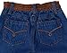 4Rodeo Baby Toddler Western Oval Buckle Jeans (6-9 Months) Denim