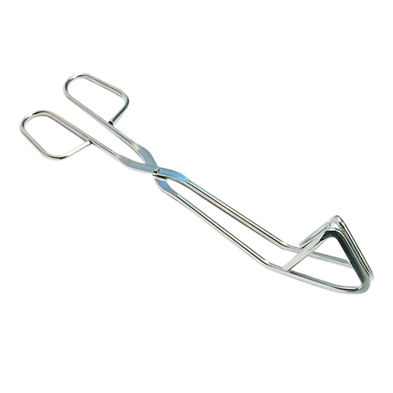 Fire Tongs Resistant Hollow Out Barbecue Clip Food Tongs BBQ Accessories Stainless Steel Material(24cm)