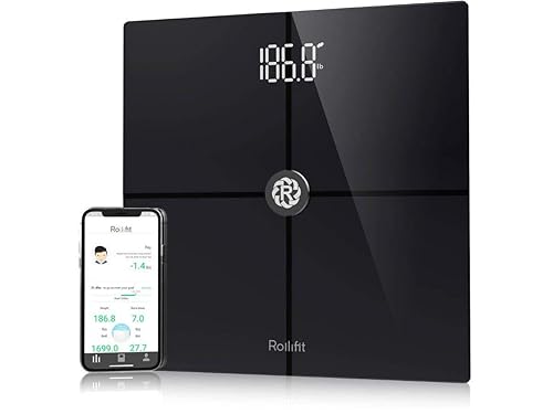 Miniatura 1 de Rolli-Fit - Báscula inteligente de grasa corporal báscula de peso digital para baño  Mediciones de alta precisión sincronizadas con Fitbit Apple