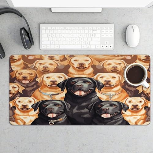 Labrador Retriever Dogs Desk Pad Large Office Desk Mat miniatura 5