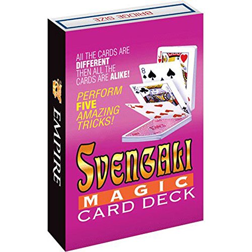 Loftus SV-0001 Svengali Magic Bridge Size Trick Card Deck for Small Hands, Red, Multicolor, 3.75