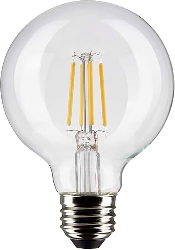 Miniatura 2 de Satco S2123506 - Bombillas LED E26 de 6 W, 3000 K, clasificación de 15000 horas, regulables, paquete de 6