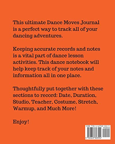 My Dance Moves Workbook: Performing Arts Musical Genres Popular For Beginners