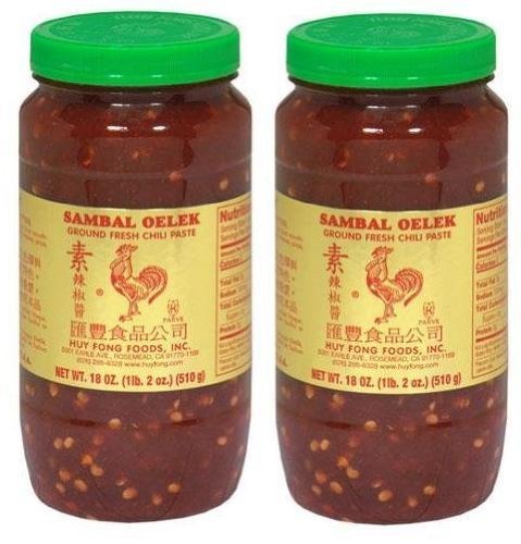 Huy Fong Sambal Oelek Ground Fresh Chili Paste (Large 18 oz Jars) 2