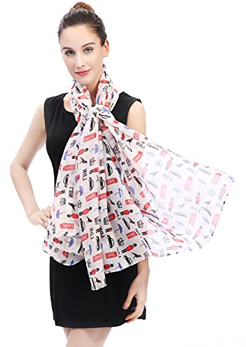 Lina & Lily UK London City Souvenir Women's Large Scarf Shawl Wrap4