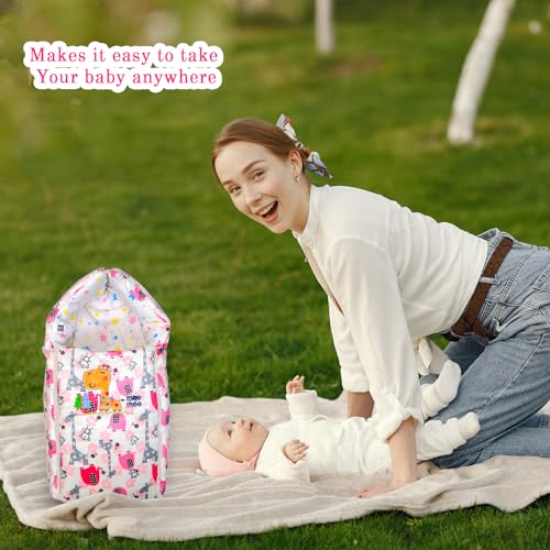 Image of Mee Mee 3 in 1 Baby Bed, Sleeping Bag & Carry Nest, Koala Bear Embroidery, Shearing Finish & Cotton Soft from Inside, Machine Washable & Portable Bassinet, 0M+, Pink