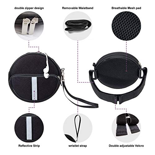 Soicpic Cd Player Portable Case,Waterproof Fanny Pack With Wristlet Hand Strap Compatible With Hott/Gueray/Naviskauto/Jinhoo/Jensen/Monodeal Portable Cd Player And More（6.5 Inch）. #TOP6