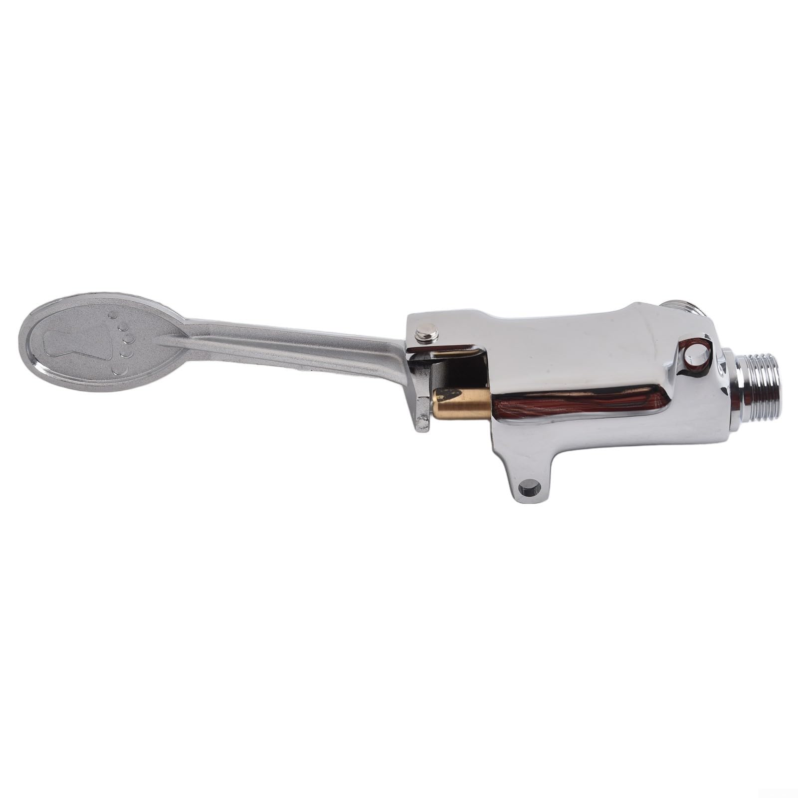Zilimontt Robinet de contrôle de pédale de sol, valve à pédale en laiton unique, vanne à pédale à filetage G1/2 pour hôpital, laboratoire, robinet à pédale d'usine