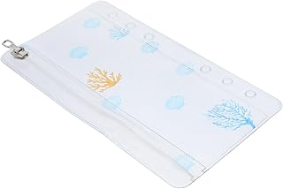 Didiseaon Anteparo Encaixe Para Cartão De Visita Fichário Decorativo A6 Bolsos Para Fichário De 6 Furos Bolsos Para Fichário De 6 Furos A6 Fichário De Orçamento Bloco De Notas Saco Com