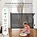 MOMYMUST Retractable Baby Gates No Drill for Stairs Doorways with Auto-Lock, 33