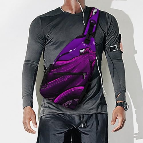 Mochila deportiva Supdreamc para viaje y camping morado miniatura 7