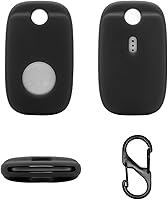 Vista 7 de 4 fundas para Tile Pro 2024/Tile Pro 2022, funda protectora de silicona suave que absorbe los golpes con mosquetón (4 unidades, negro)