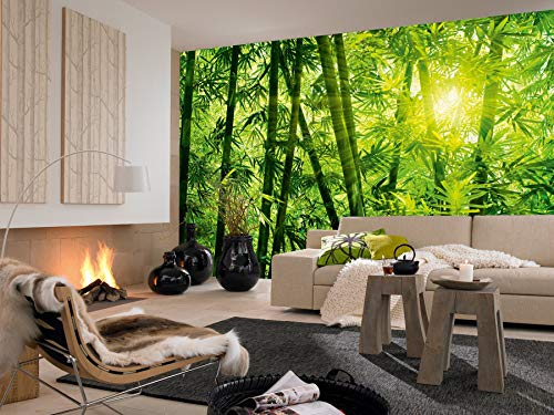 Ideal Décor Ideal Decor Dm123 Bamboo Forest Wall Mural, Green #TOP1
