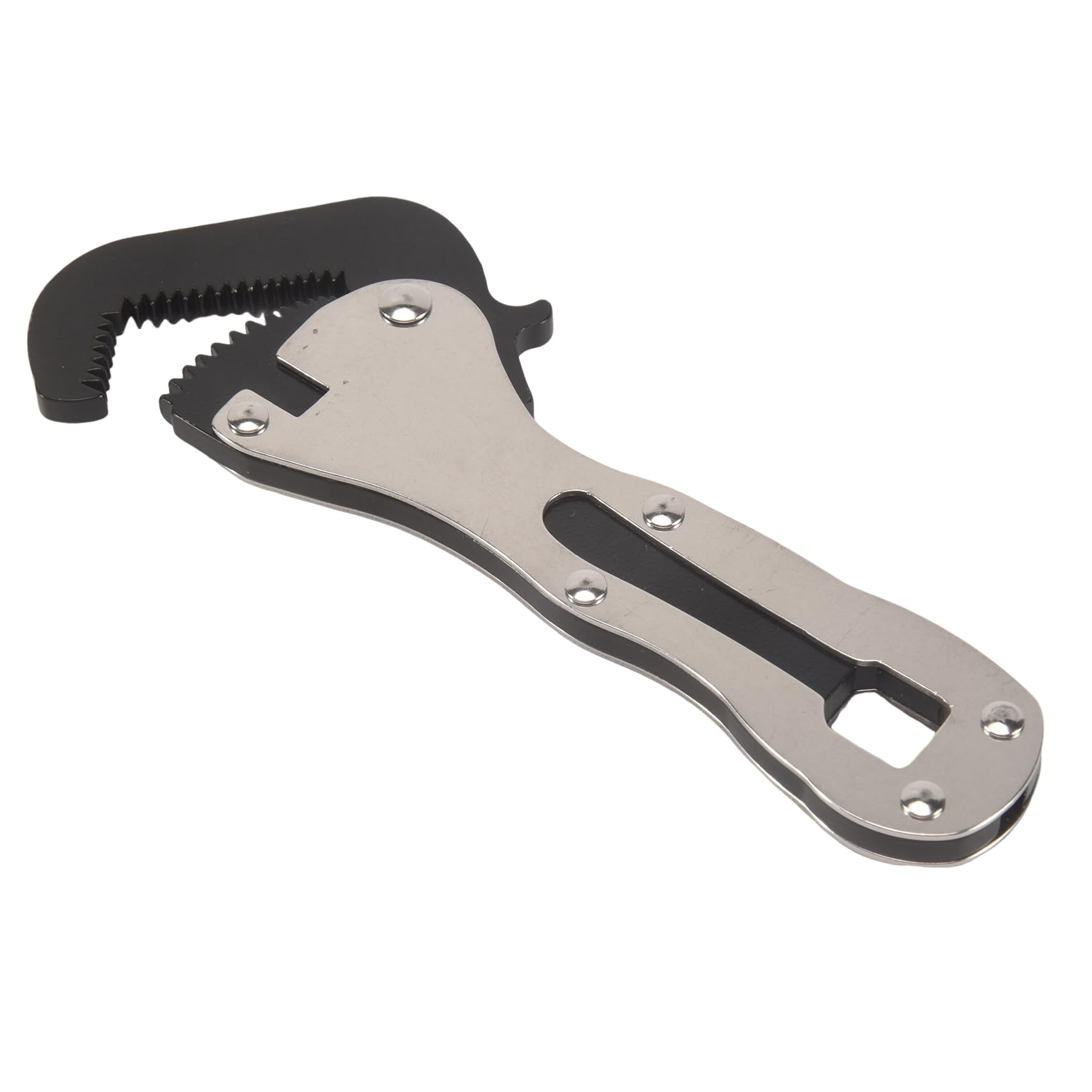 Leprera The Mini Stubby, Mini Stubby Pipe Vise Wrench, Mini Self Adjusting Wrench, Size, 2 In 1 Wrench Tool For Tight Spaces