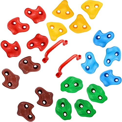 HYWB 20 STÜCKE Klettergriffe Für Kinder Cover