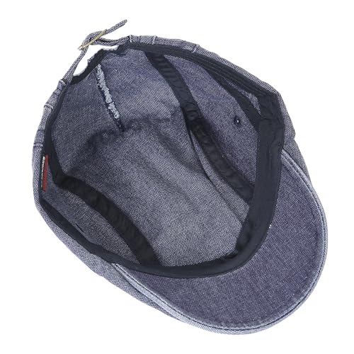 Image of FabSeasons Cotton Ivy Flat Golf Cap - Classic Newsboy Gatsby Hat for Men