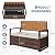 75 Gallon Outdoor Storage Bench, All-Weather PE Rattan Deck Box with Seat, Wicker Patio Furniture for Cushions, Garden Tools, Pool Accessories, Water-Resistant and Durable (Brown White)