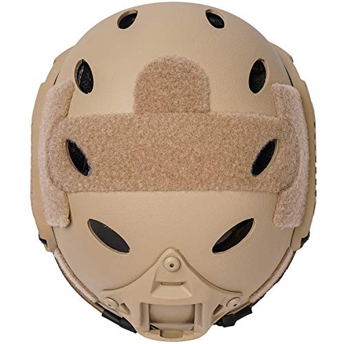 Airsoft Pj Helmet Adjustable Fast Base Jump Helmet Abs Tactical Helmet For Paintball Wargame (Tan)… #TOP3