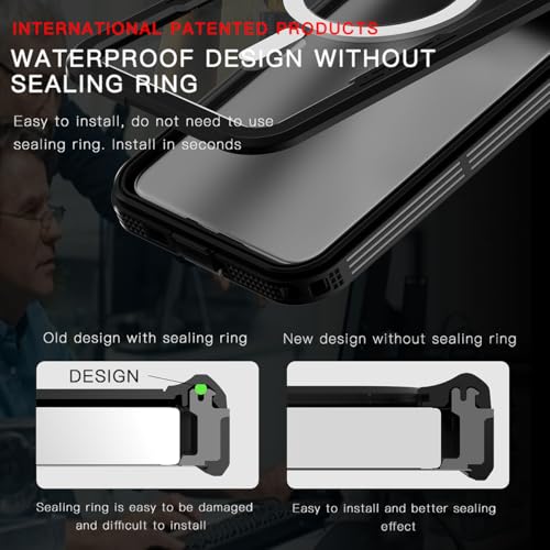 Coque iPhone 16 Pro étanche IP68 résolvant le risque de casse avec protection 360