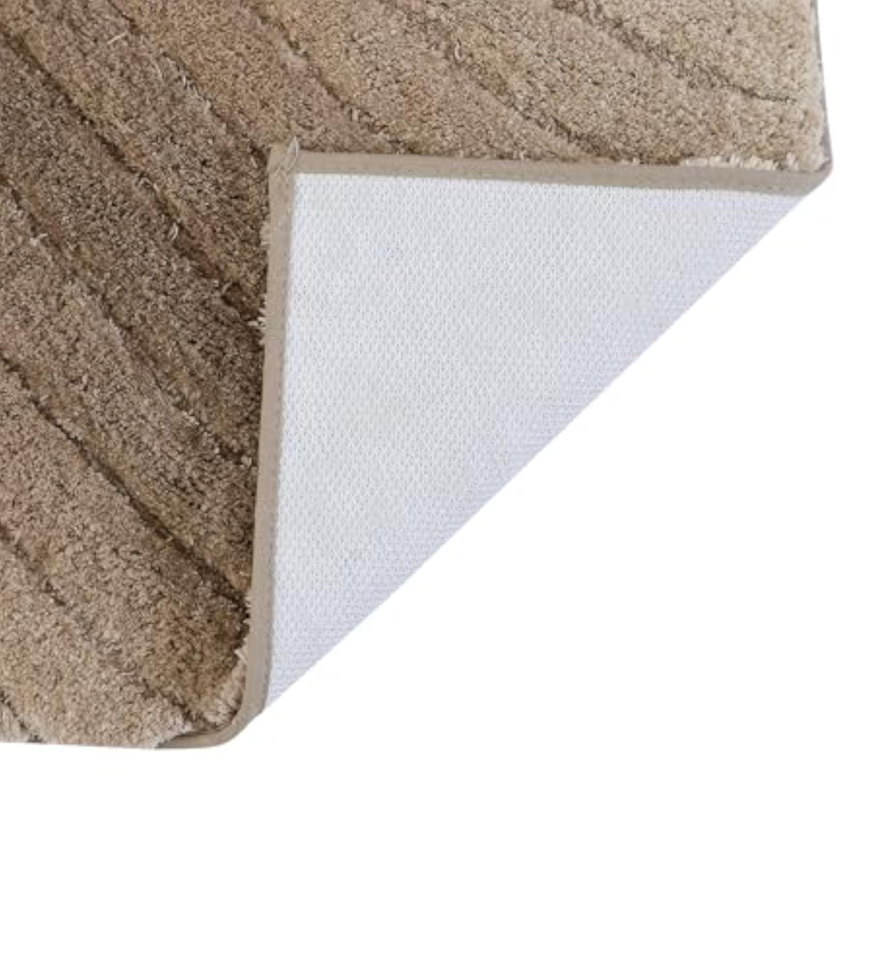Wave Rectangular Shaped Microfiber Bath Rug 1800 GSM