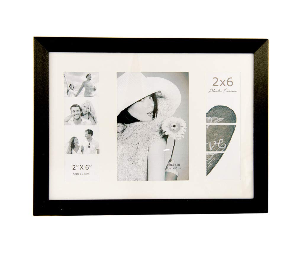 Photo Booth Frames Wall for Two 2X6 INCH Photos and ONE 4X6 Vertical