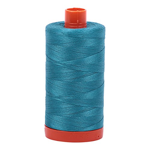 Image of Aurifil A1050-4182 Mako Cotton Thread Solid 50wt 1422yds ,Dark Turquoise