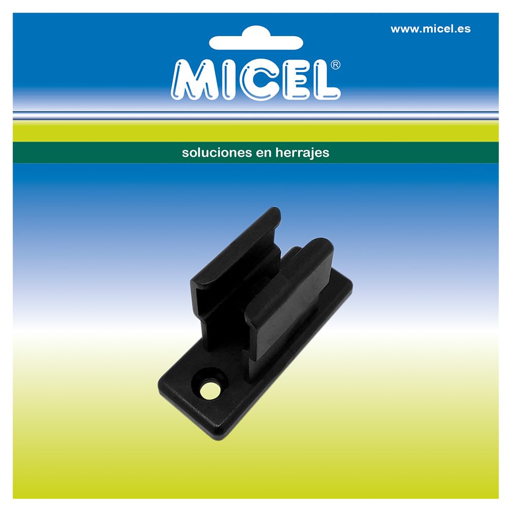 MICEL - 92554 Uchwyt do korby baldachimowej, do kotwiczenia ściennego, czarny, 18,7 x 25,5 x 48,5 mm