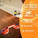 Magicbox Floor Gap Fixer Tool with 5PCS Sticky Pads and Rubber Mallet for Floating Wood Floors and Moving Glasses, Compatable with Laminate Flooring, Solid Wood Flooring etc Orange, 180LBS Suction