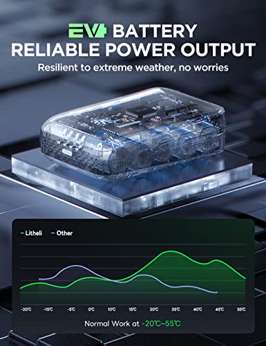 Outdoor Powerbank Litheli Akku 20V 20000 mAh für verschiedene Geräte