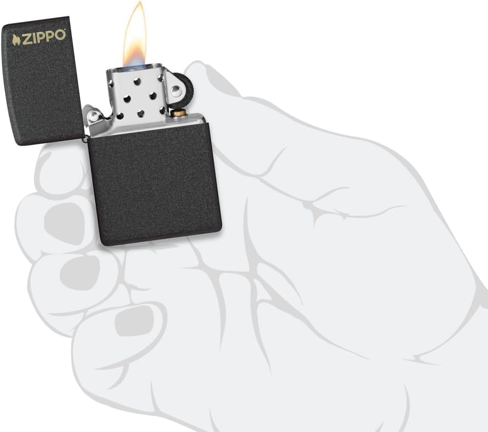 Encendedor Zippo clásico personalizado negro miniatura 6