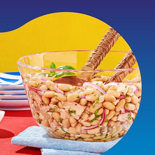 Image of BUSH'S BEST 15.5 oz Canned Cannellini Beans, Source of Plant Based Protein and Fiber, Low Fat, Gluten Free, (Pack of 12)