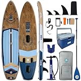 Niphean (Extra Large) Inflatable Paddle Board, SUP for 2+1 People/Family and 4-Layer Insulated Paddle Board Cooler Box
