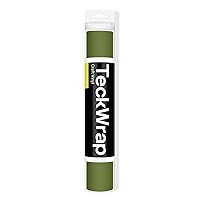 Vista 1 de TECKWRAP 001 Vinilo adhesivo permanente mate para proyectos de calcomanías de manualidades, 12 pulgadas x 10 pies, verde oliva mate