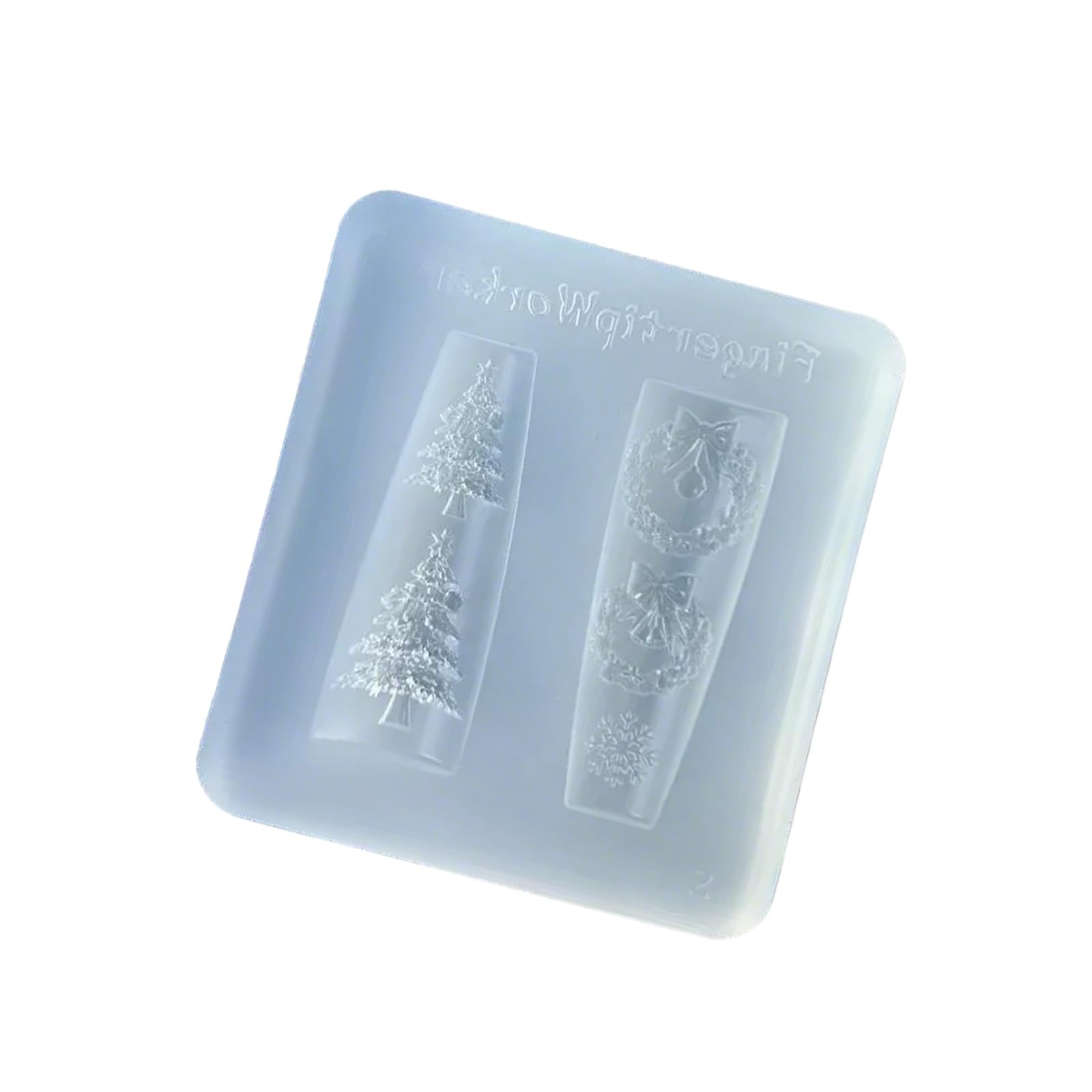 Moule en silicone souple pour nail art sur le thème du festival 3D - Moule pour manucure - Motif floral