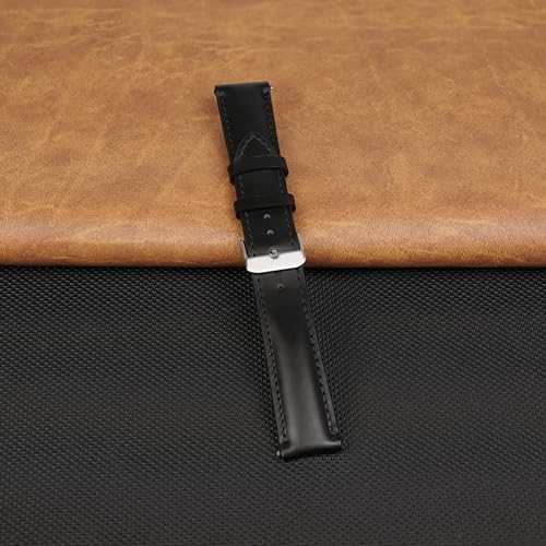 Vinacreations Men's Vintage Full Grain Leather Watch Bands - Quick Release 18-22mm Replacement Straps