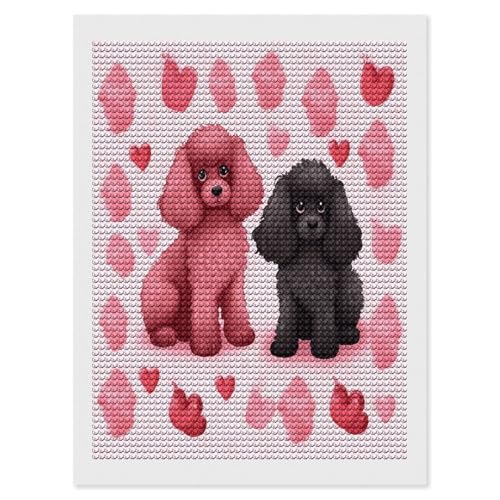 Pintura de puntos de diamante de perros ideal para regalar a amantes de las manualidades