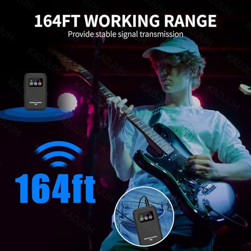 Kadjuh Stereo Wireless In-Ear Monitor System 2.4G Wireless Iem System Stage Monitor With Transmitter Beltpack Receiver Automatic Pairing thumb #2
