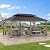 Sunjoy 12x20 ft. Wood Gazebo, Outdoor Patio Steel Hardtop Gazebo, Cedar Framed Wooden Gazebo with 2-Tier Metal Roof, Suitable for Patios, Lawn, and Backyard, Natural Wood Color