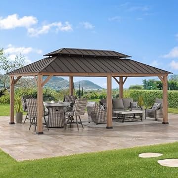 12 x 20 wood gazebo