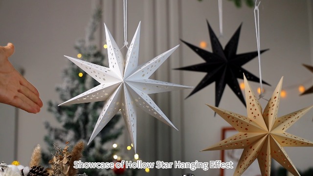 5 Packs 20â€ Paper Star Lantern Lampshade Hanging Christmas Xmas Day
