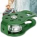 01 02 015 Rope Pulley, Outdoor Pulley Wheel Durable Heavy Duty for for Aerial Work for Outdoor Mountaineering for Rock Climbing(Green)