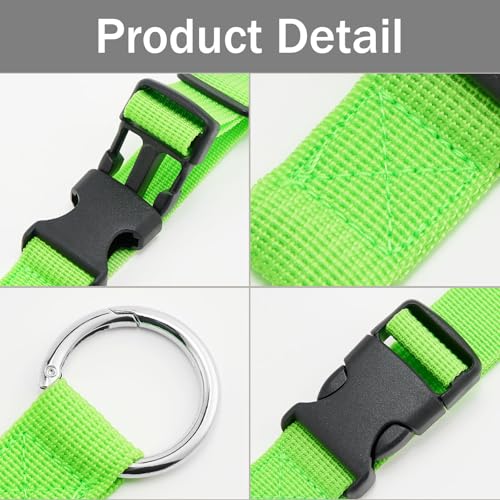 Image of Add a Bag Luggage Straps Jacket Gripper Luggage Straps Baggage Suitcase for Travel Belt Luggage with Plastic Buckle Adjustable Luggage Accessories(P-Green)