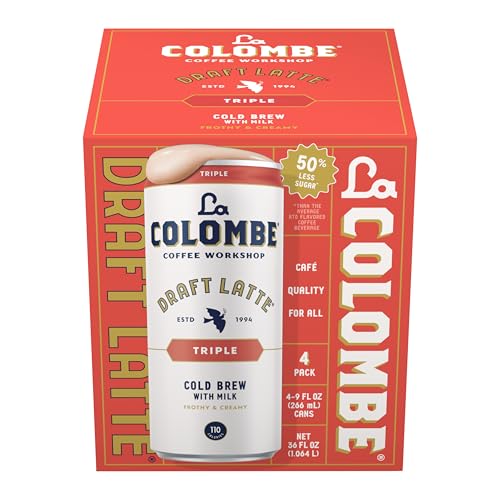 La Colombe Triple Draft Latte, 9oz, 4 cans, Buy 2 to save more