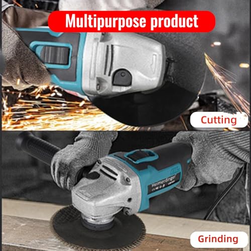 Cordless Angle Grinder Compatible with Makita18V Battery,Brushless 4-1/2-Inch High-Power Angle Grinder for Metal,Tile Cutting and Grinding-Tool Only - Image 6