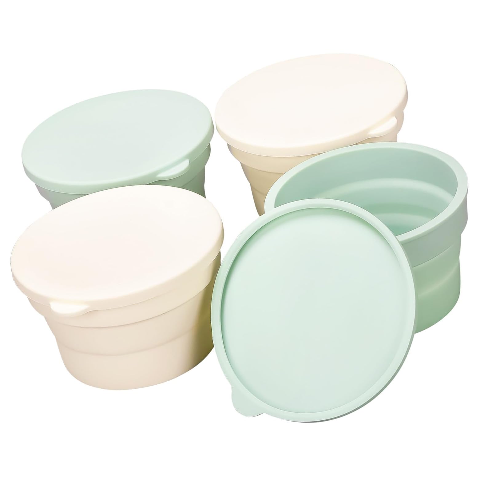 Artisanal Bread Making Basket Foldable Stackable Silicone Pizza Dough Proofing Container Easy Cleaning for Home Baking Foldable Baking Basket