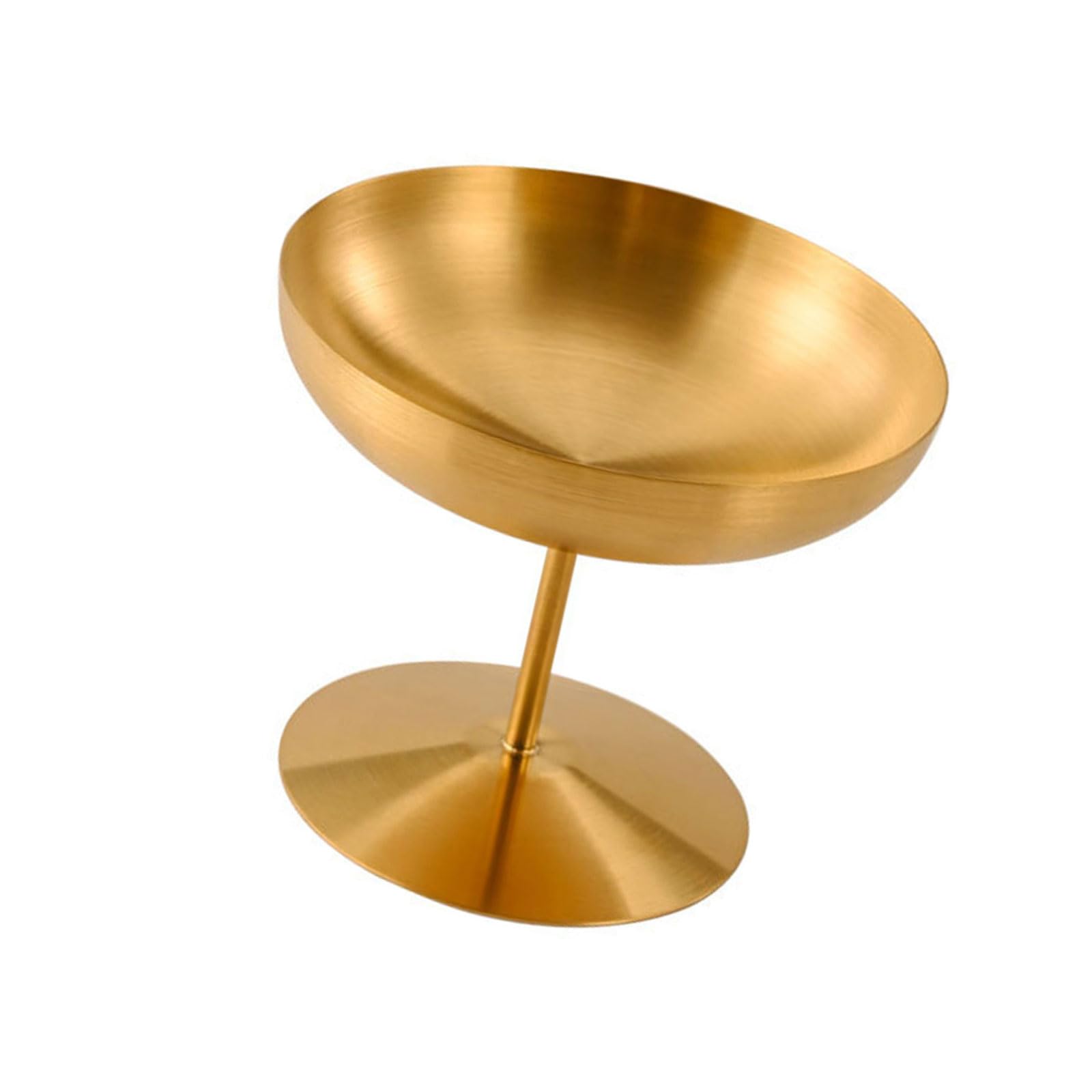 Xjdzineq Decorative Footed Stainless Steel Bowls Snacks Dishes Footed Tableware Bowls for Entertaining Guests Elegant Cocktails Dessert Cups