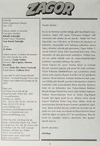 Zagor Sayı 220 - Firavun'un Gölgesi