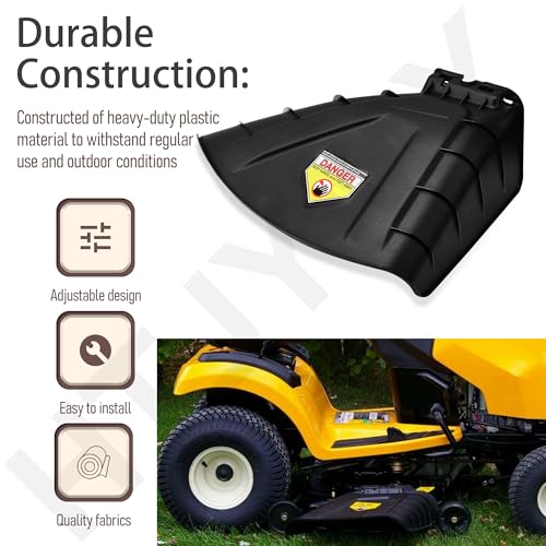 HTJYMY 631-07619 50/54\" Discharge Chute Compatible with Cu-b Cadet 50\" 54\" XT1 XT2 ZT1 ZT2 ZTS2 ZTS1 50 54 SLX54 Mower - Thumbnail 6
