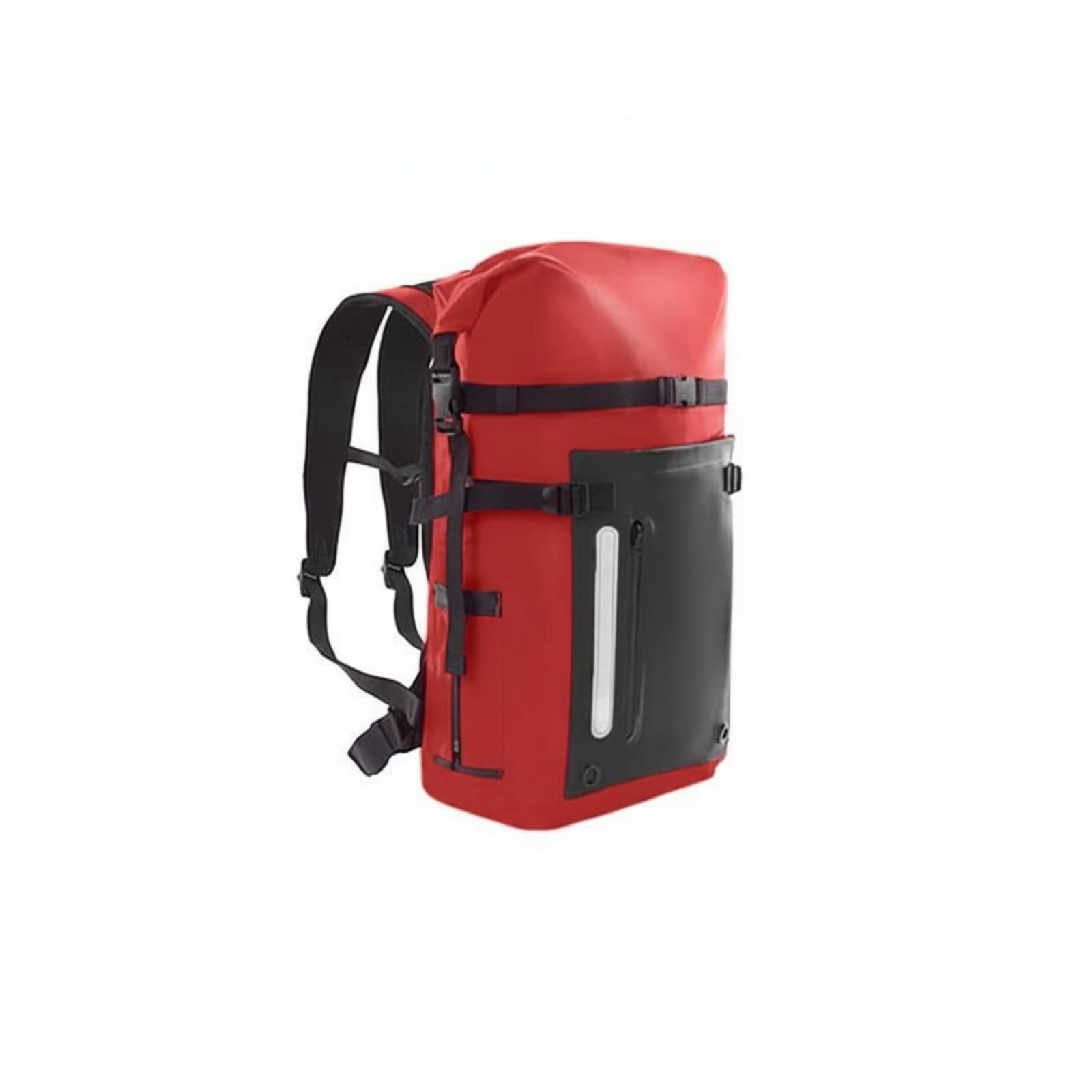 Milageto Sac à Dos Compartiment Sec Humide Expédition Sac à Dos Étanche Grande Capacité pour Nage, Plein Air, Snorkeling, Rouge, Rouge Vif, 20L