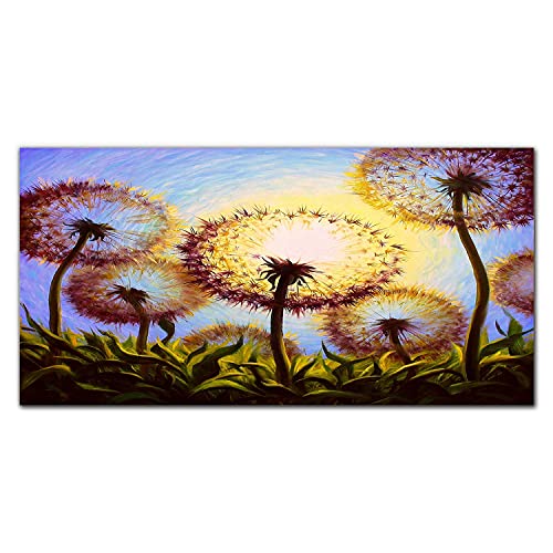 Décoration d'intérieur salon avec le tableau en verre Fleurs Laiterie 100x50